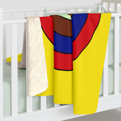 Ecuador Retro Target Blanket Throw