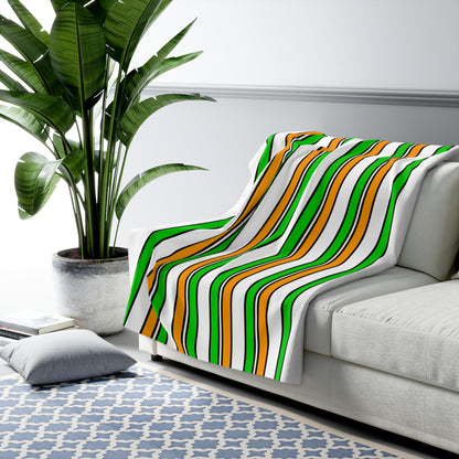 Cote Divoire Retro Stripes Blanket Throw