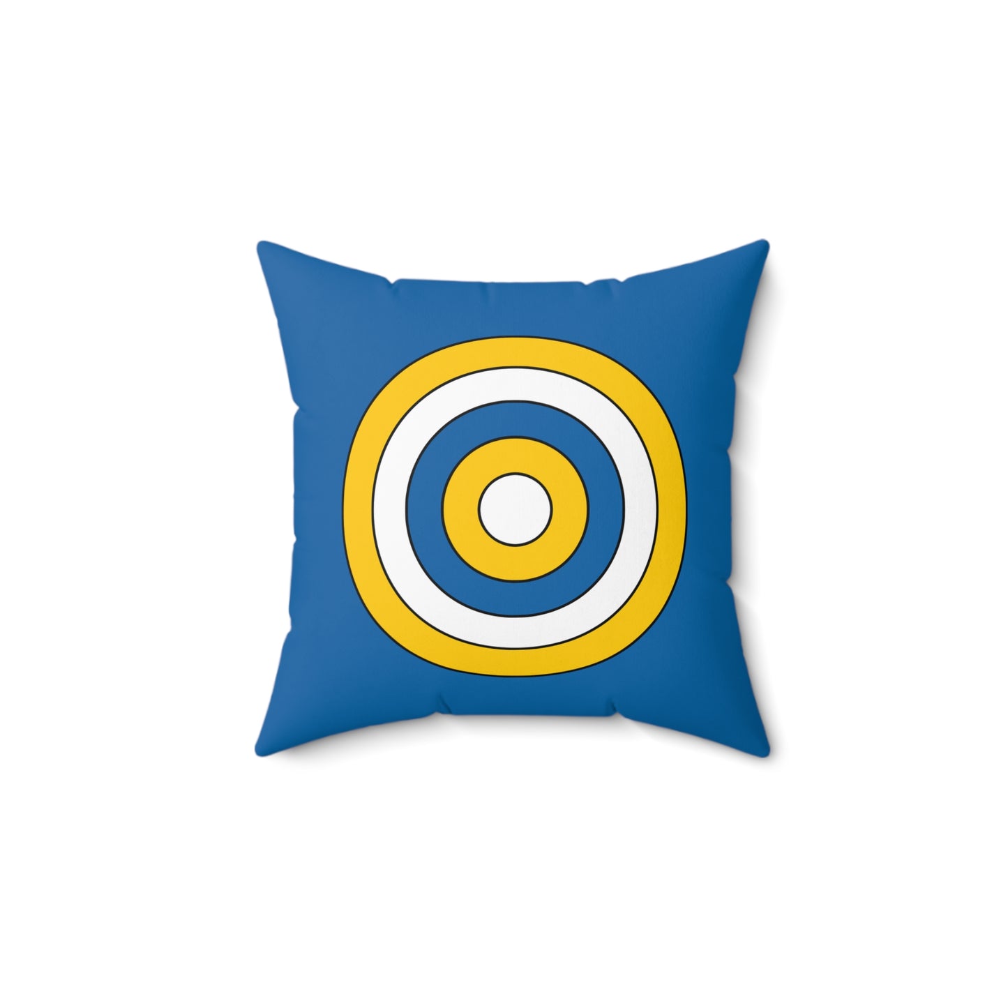 Canary Islands Retro Target Cushion Pillow