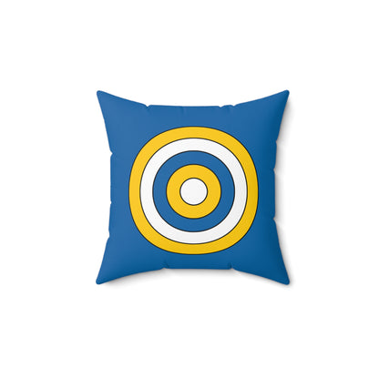 Canary Islands Retro Target Cushion Pillow