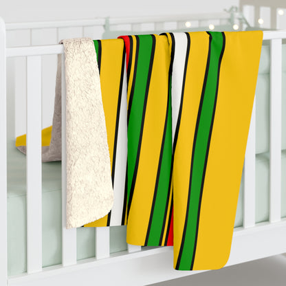 Mozambique Retro Stripes Blanket Throw