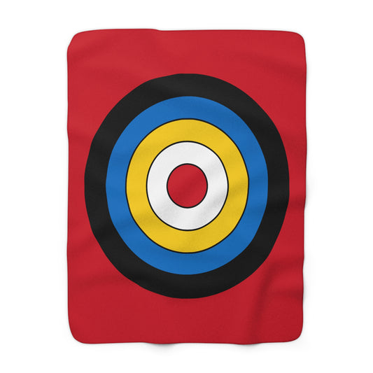 Antigua And Barbuda Retro Target Blanket Throw