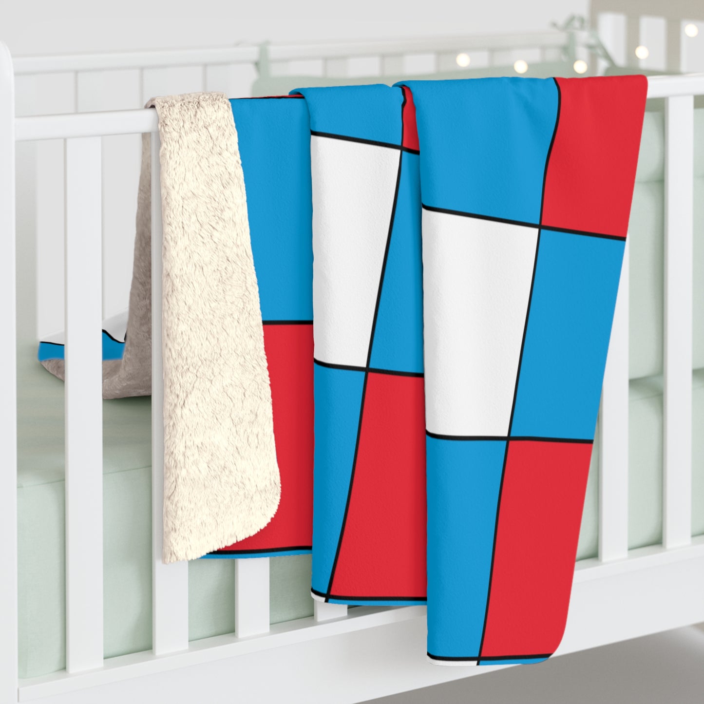 Luxembourg Retro Check Blanket Throw