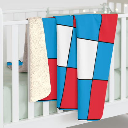Luxembourg Retro Check Blanket Throw