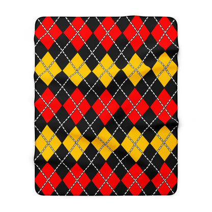 Germany Retro Argyle Blanket Throw