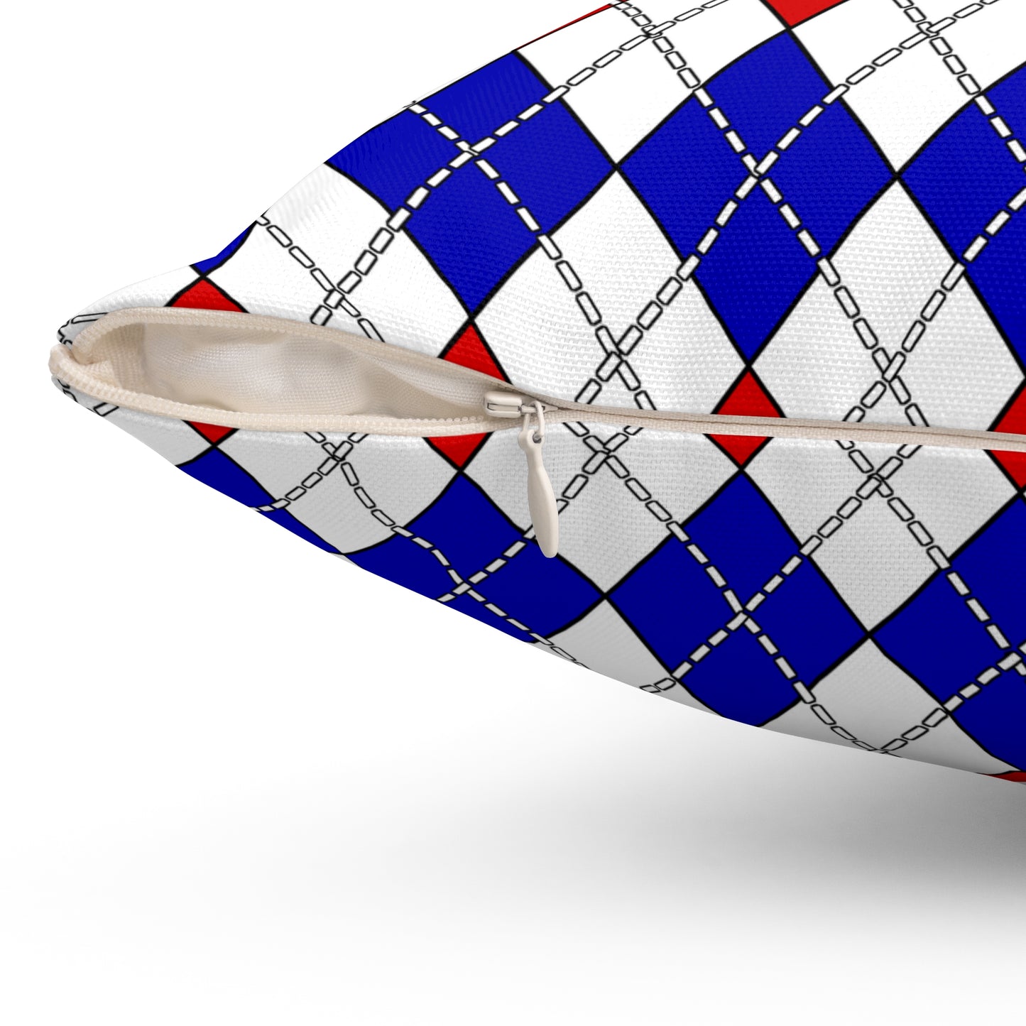Costa Rica Retro Argyle Cushion Pillow