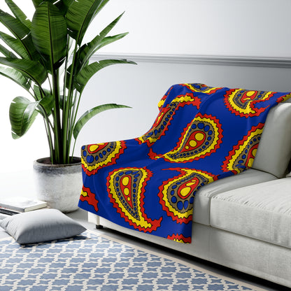 Moldova Retro Paisley Blanket Throw