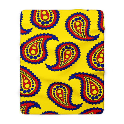 Colombia Retro Paisley Blanket Throw