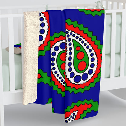 Gambia Retro Paisley Blanket Throw