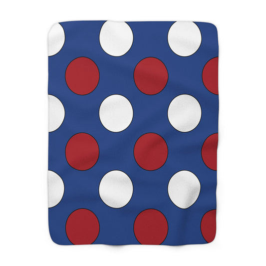 Caribbean Netherlands Retro Polka Dots Blanket Throw