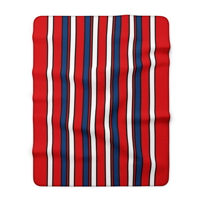Czechia Retro Stripes Blanket Throw
