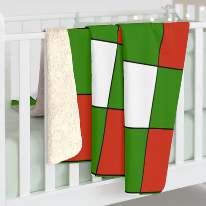 Hungary Retro Check Blanket Throw