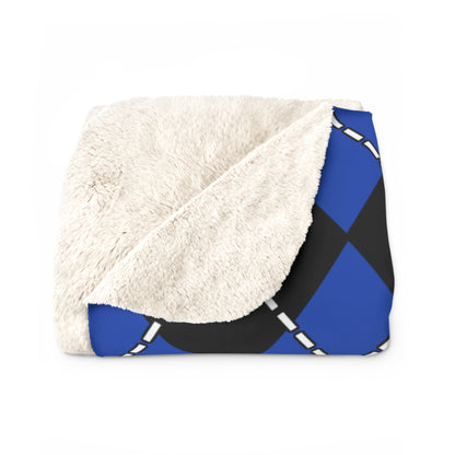 South Sudan Retro Argyle Blanket Throw