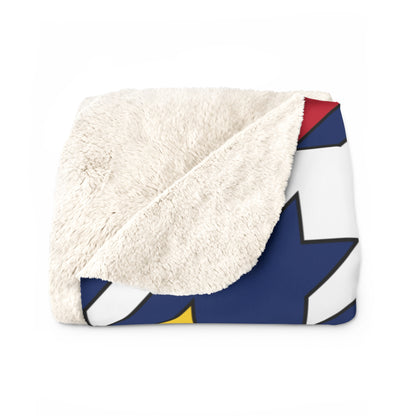 Turks And Caicos Islands Retro Houndstooth Blanket Throw