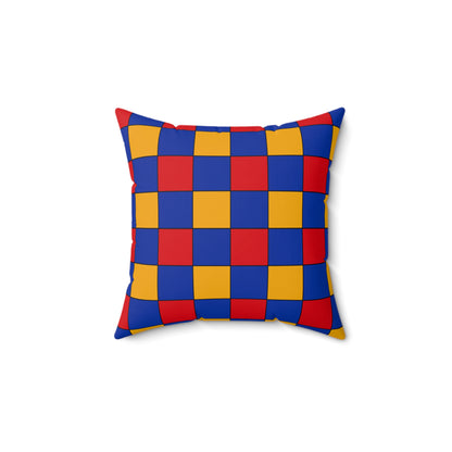 Armenia Retro Check Cushion Pillow