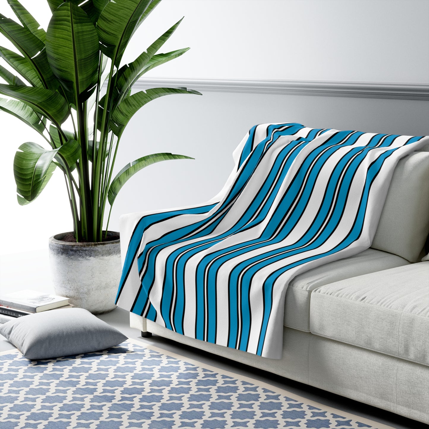 Galicia Retro Stripes Blanket Throw