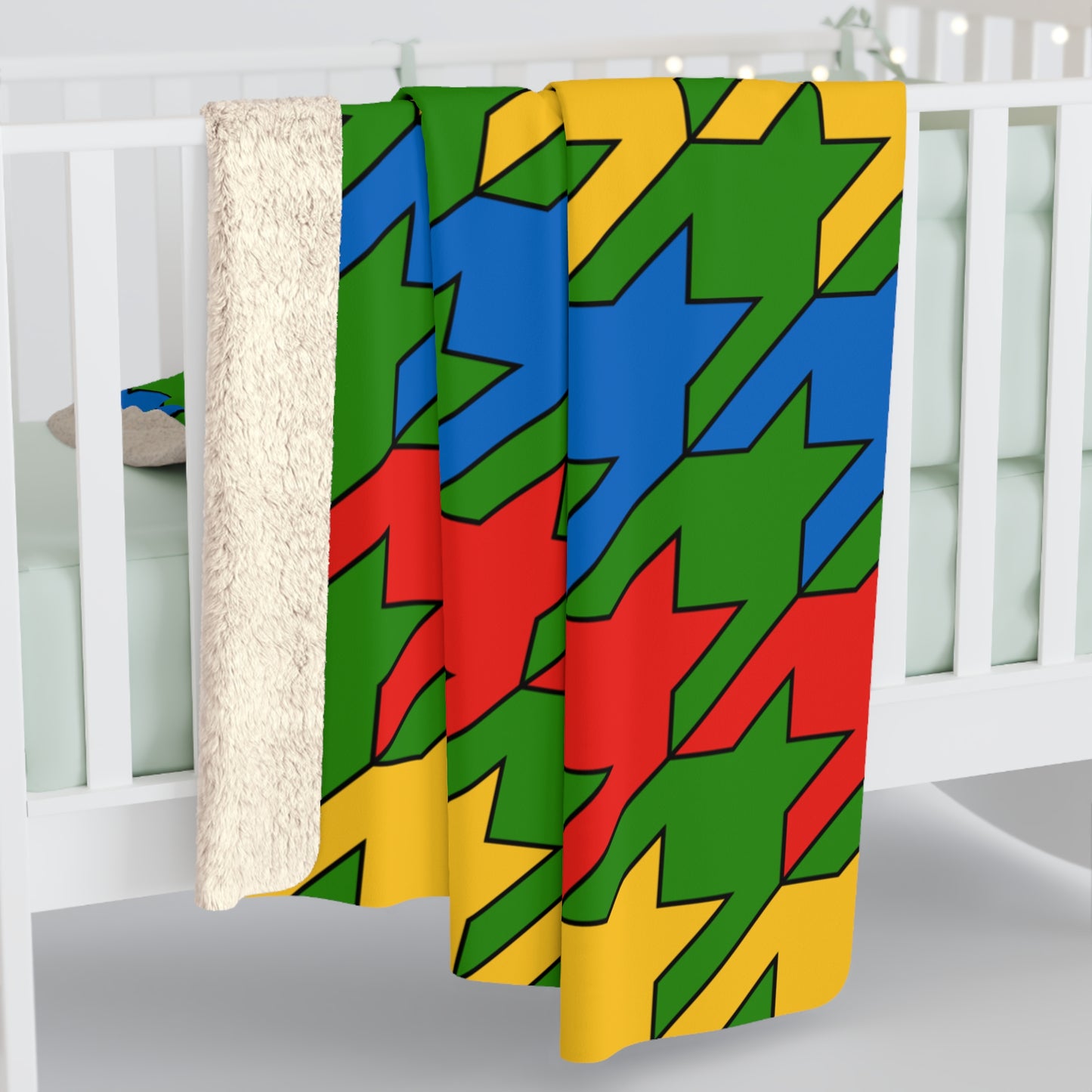 Ethiopia Retro Houndstooth Blanket Throw