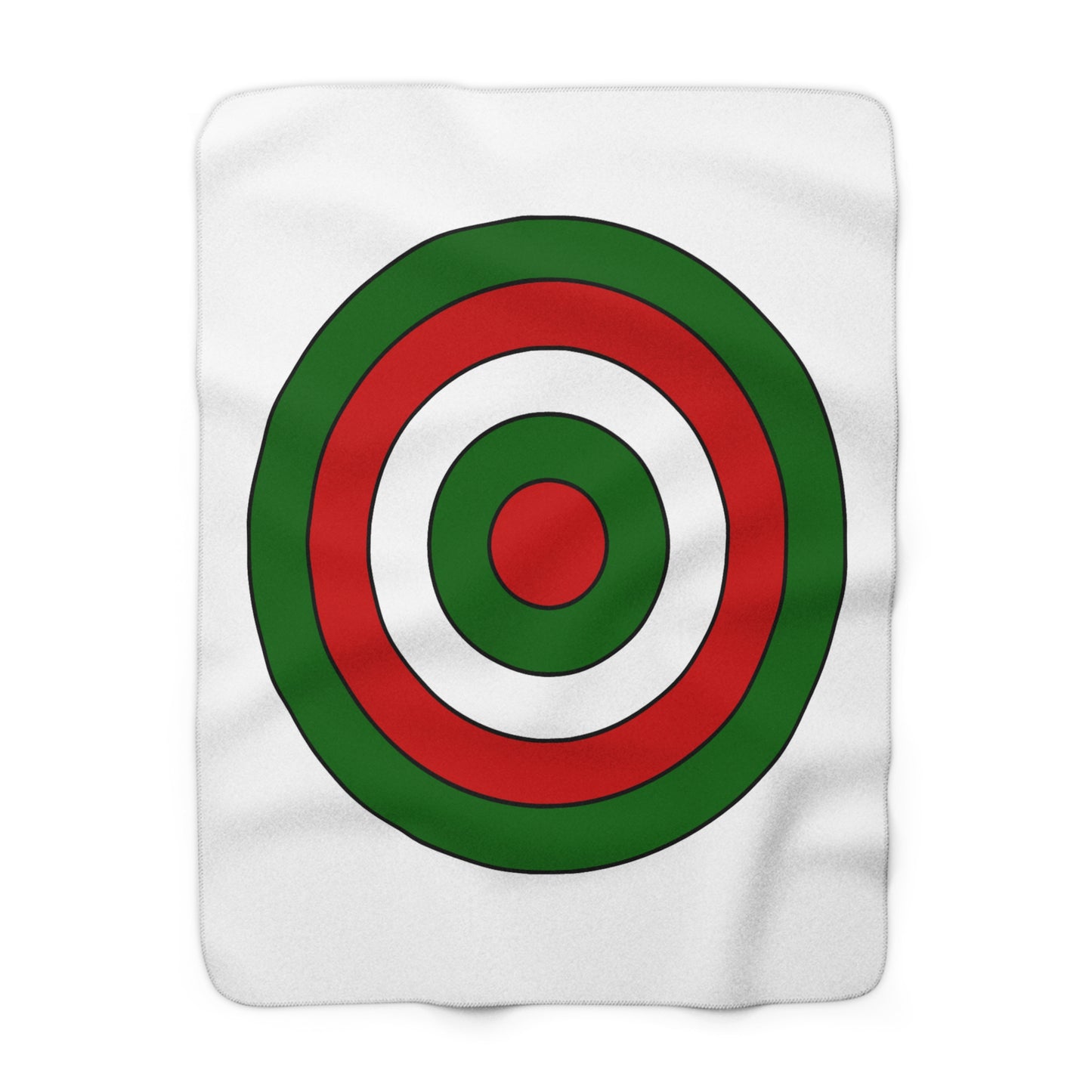Tajikistan Retro Target Blanket Throw