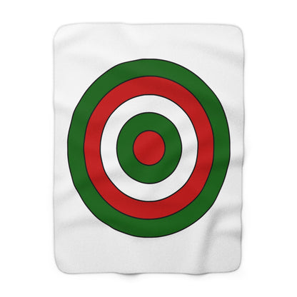 Tajikistan Retro Target Blanket Throw