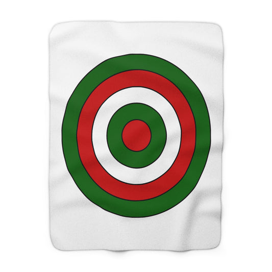 Tajikistan Retro Target Blanket Throw