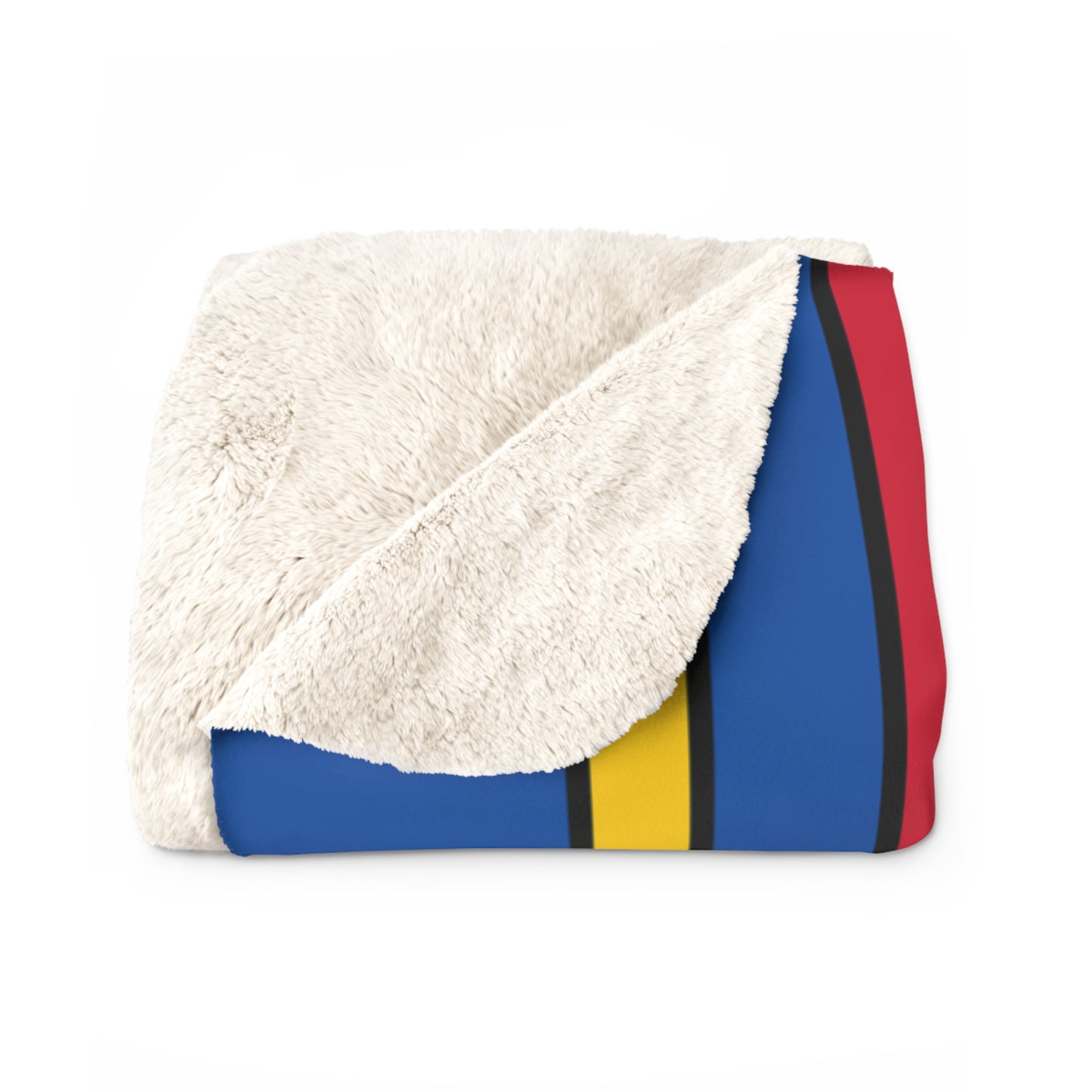 Aland Islands Retro Stripes Blanket Throw