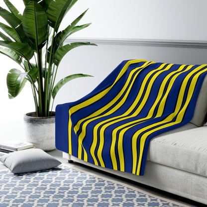 Curacao Retro Stripes Blanket Throw