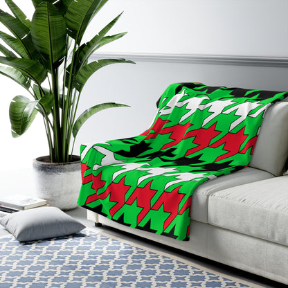 Kuwait Retro Houndstooth Blanket Throw
