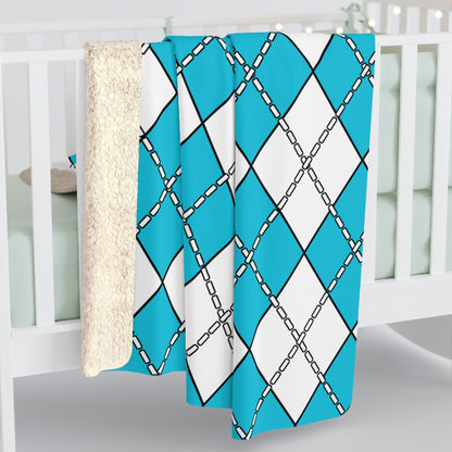 Honduras Retro Argyle Blanket Throw