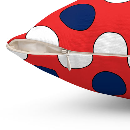 Svalbard And Jan Mayen Retro Polka Dots Cushion Pillow