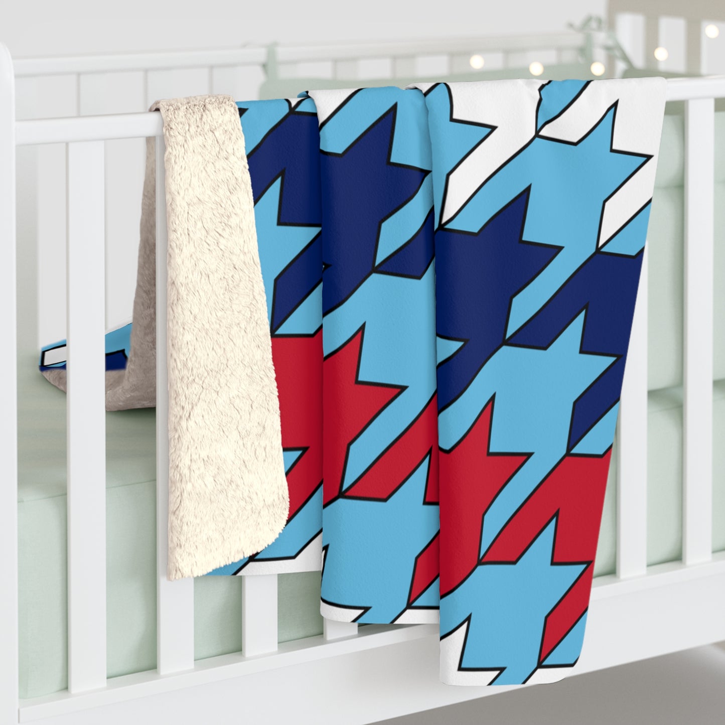 Fiji Retro Houndstooth Blanket Throw