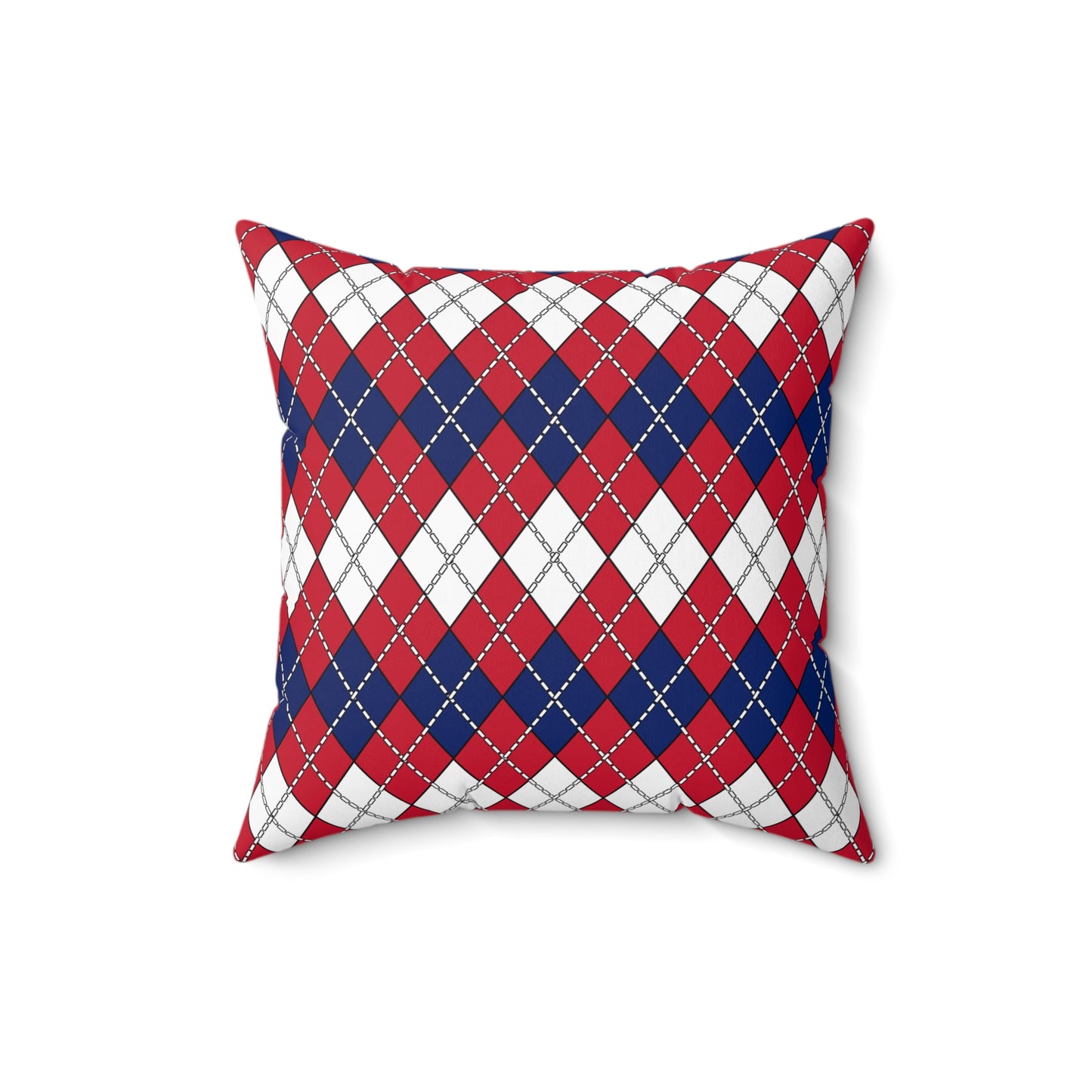 Saint Helena, Ascension And Tristan Da Cunha Retro Argyle Cushion Pillow