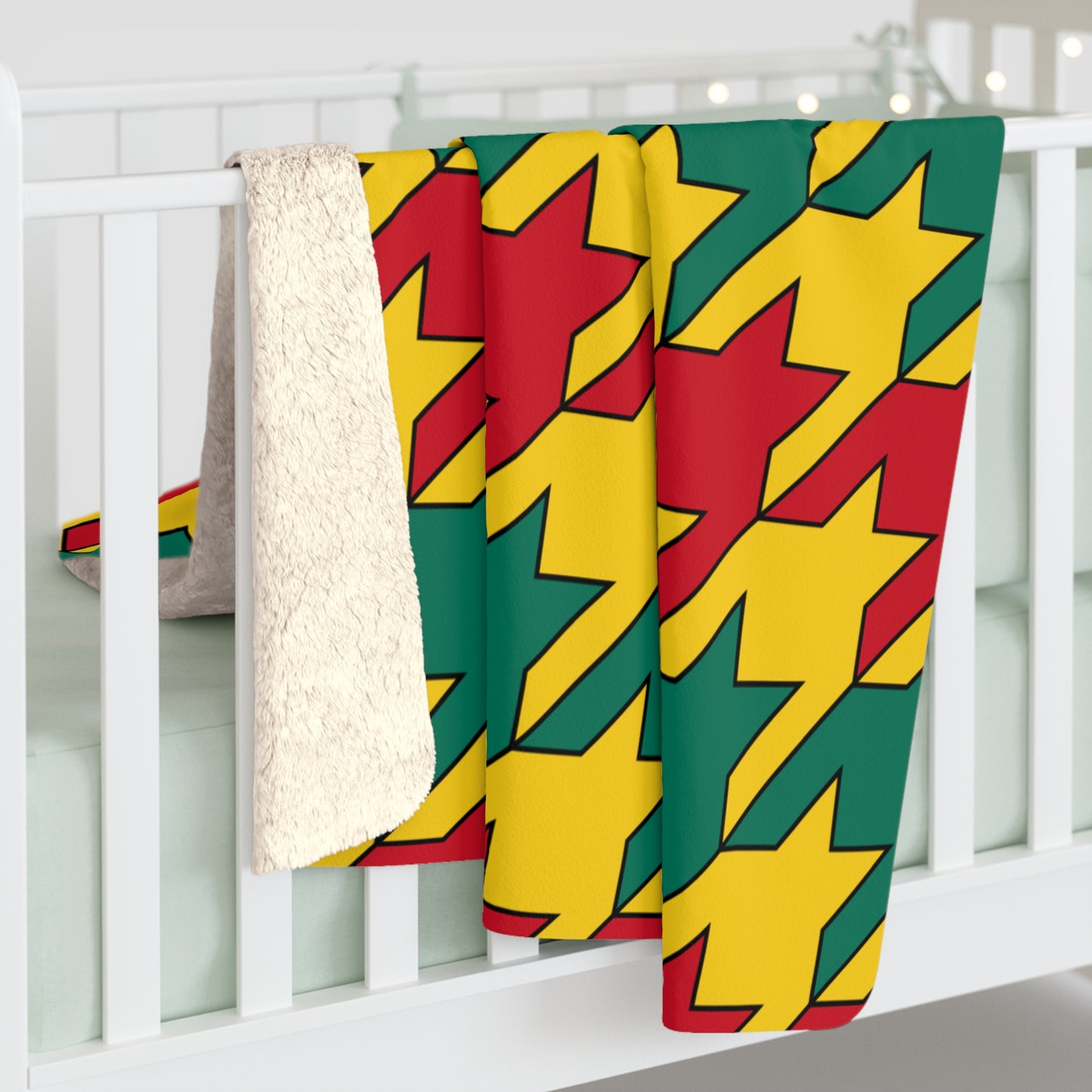 Cameroon Retro Houndstooth Blanket Throw