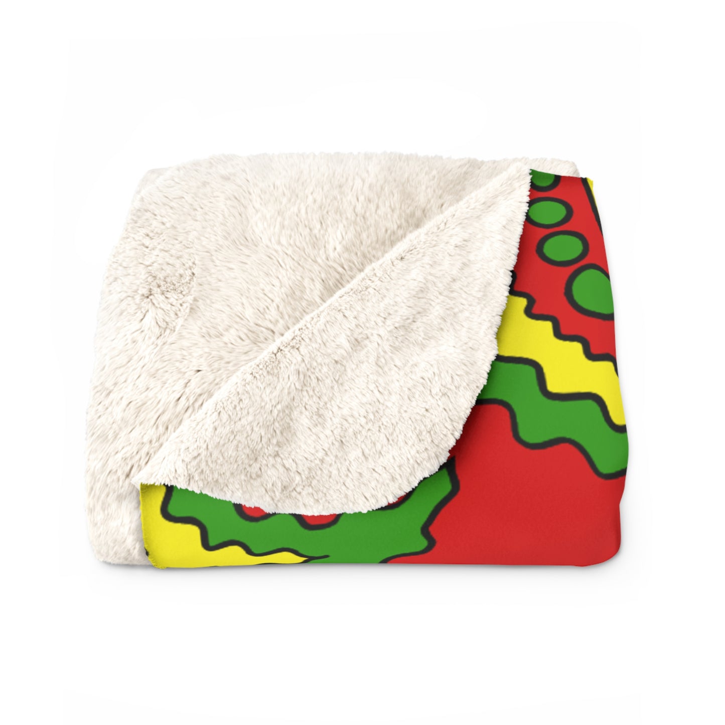 Burkina Faso Retro Paisley Blanket Throw