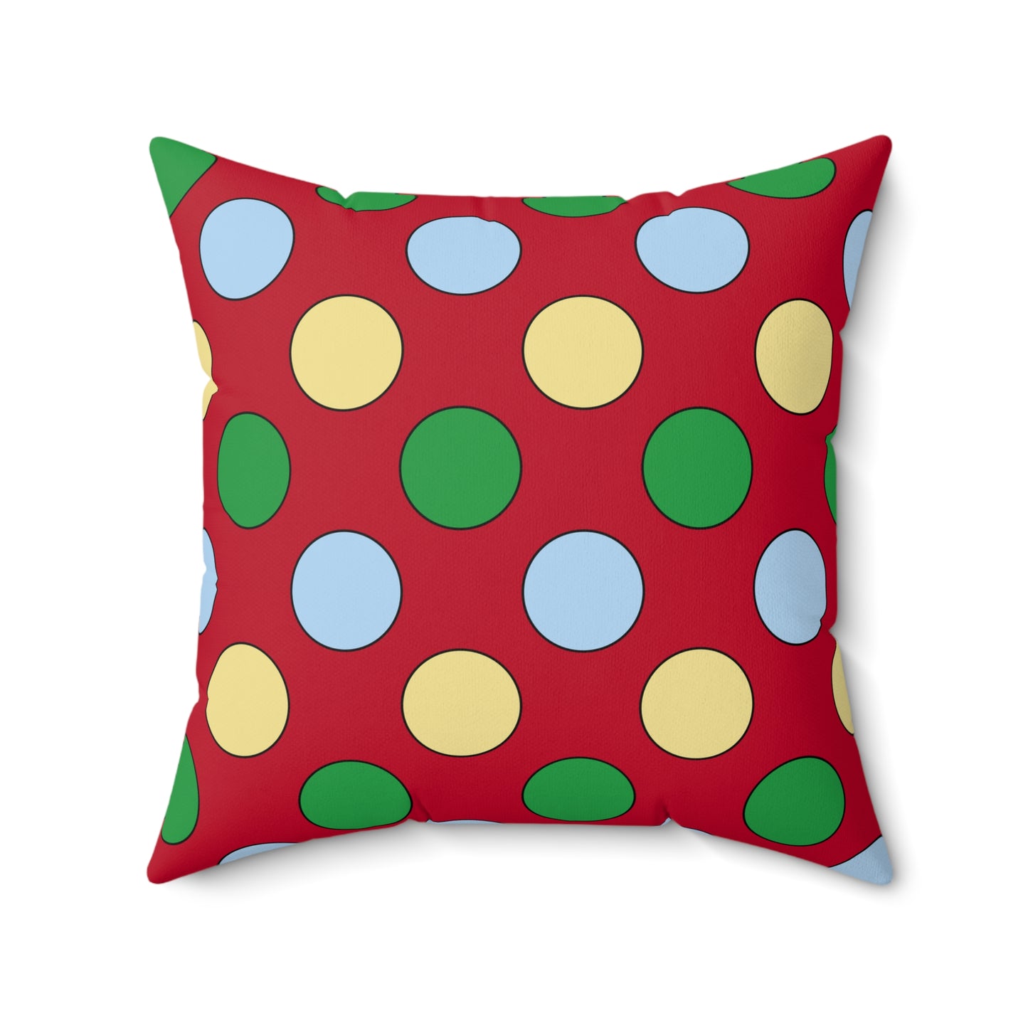 Eritrea Retro Polka Dots Cushion Pillow
