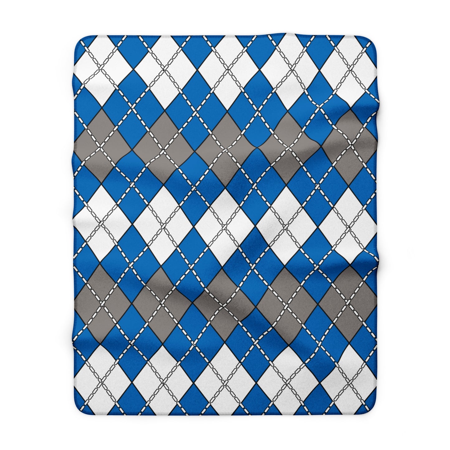 Northern Mariana Islands Retro Argyle Blanket Throw