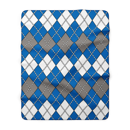 Northern Mariana Islands Retro Argyle Blanket Throw