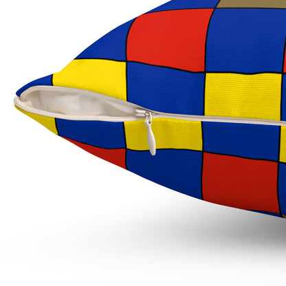 Moldova Retro Check Cushion Pillow