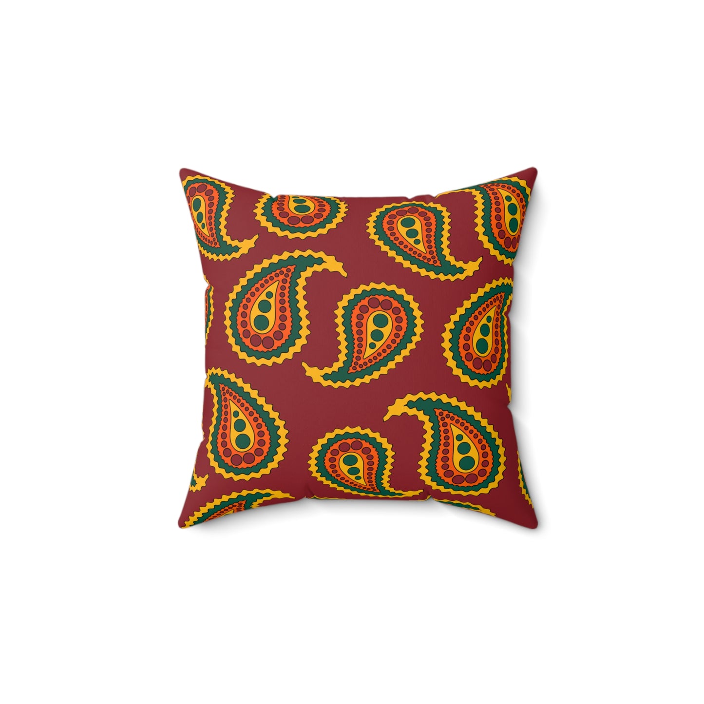 Sri Lanka Retro Paisley Cushion Pillow
