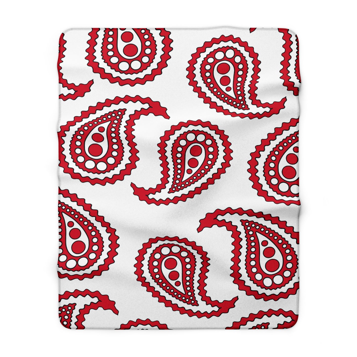 Jersey Retro Paisley Blanket Throw