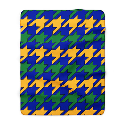 Christmas Island Retro Houndstooth Blanket Throw