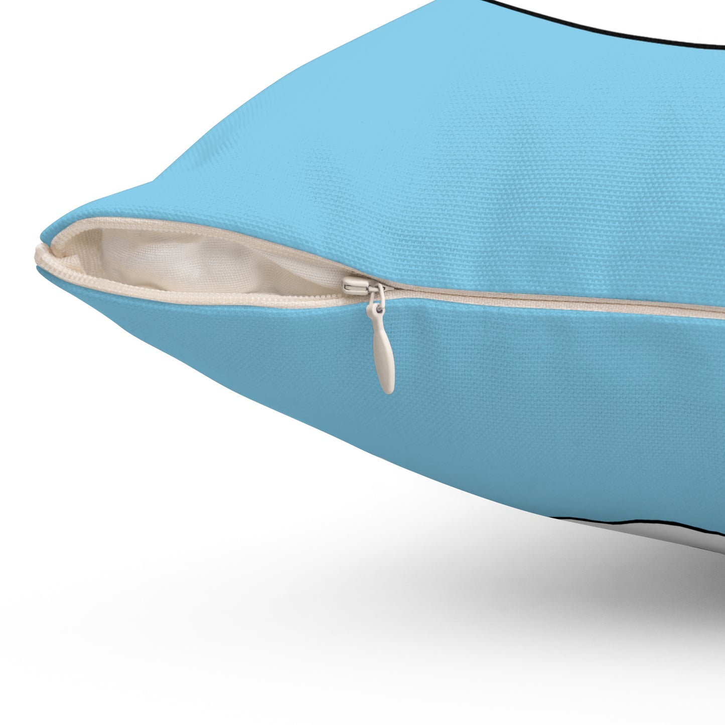 Sky Blue, White Retro Target Cushion Pillow