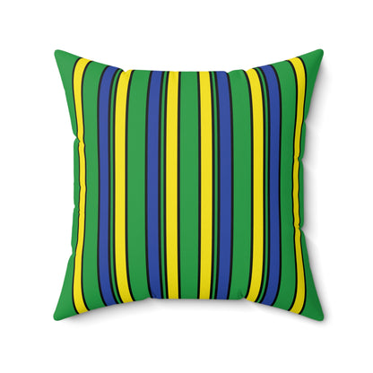 Brazil Retro Stripes Cushion Pillow