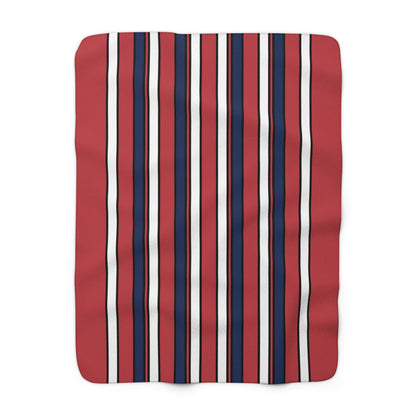 United States of America (USA) Retro Stripes Blanket Throw
