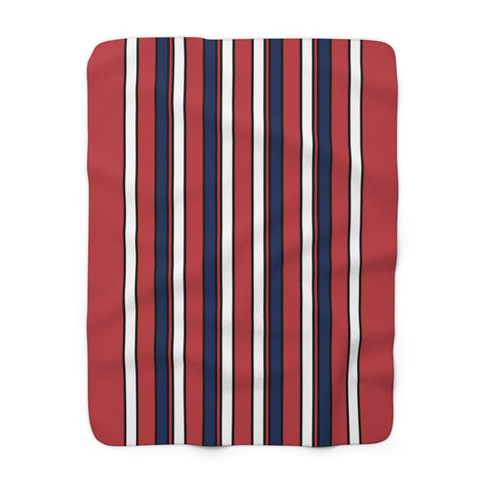 United States of America (USA) Retro Stripes Blanket Throw