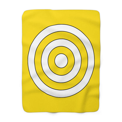 Vatican City Retro Target Blanket Throw