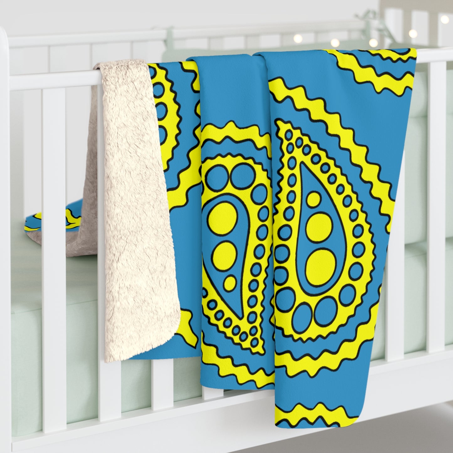 Aruba Retro Paisley Blanket Throw