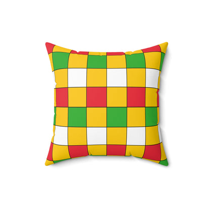 Myanmar Retro Check Cushion Pillow