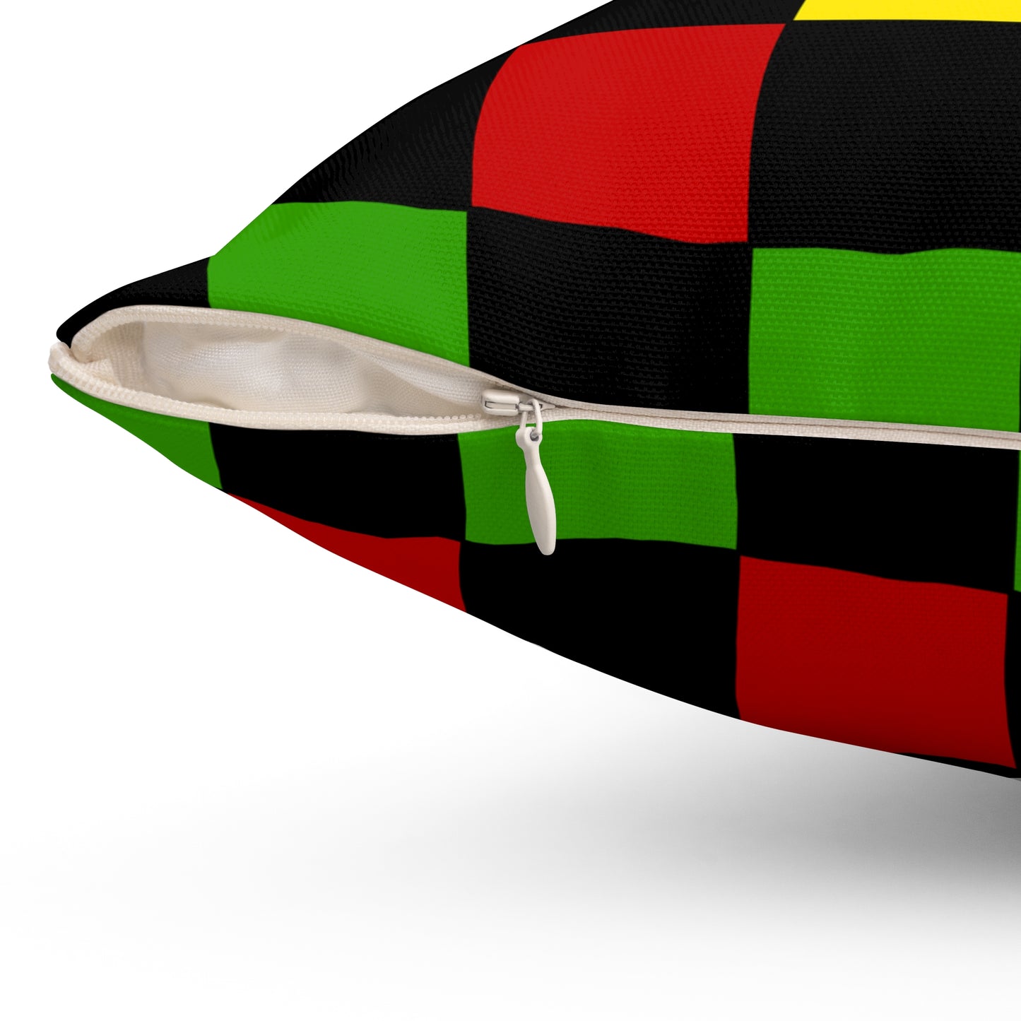 Saint Kitts And Nevis Retro Check Cushion Pillow