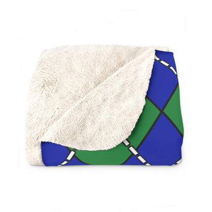 Christmas Island Retro Argyle Blanket Throw