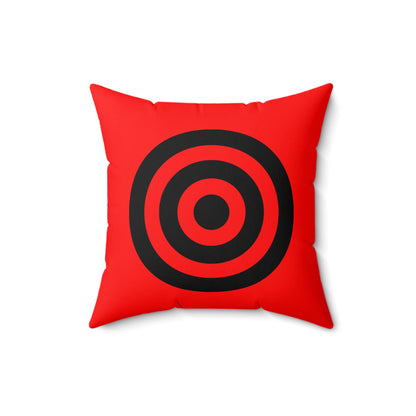 Red, Black Retro Target Cushion Pillow